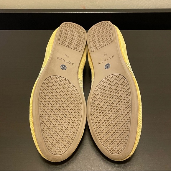 ROTHY'S Rounded Toe Flats in Sunshine - Picture 6 of 9